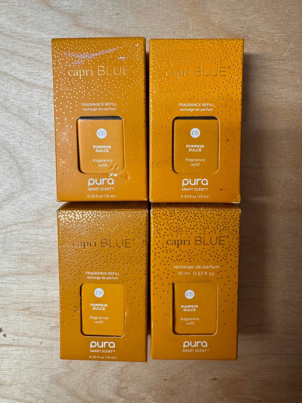 Capri Blue Pura Smart Scent SET OF 4 Pumpkin Dulce Fragrance Refill, NEW IN BOX